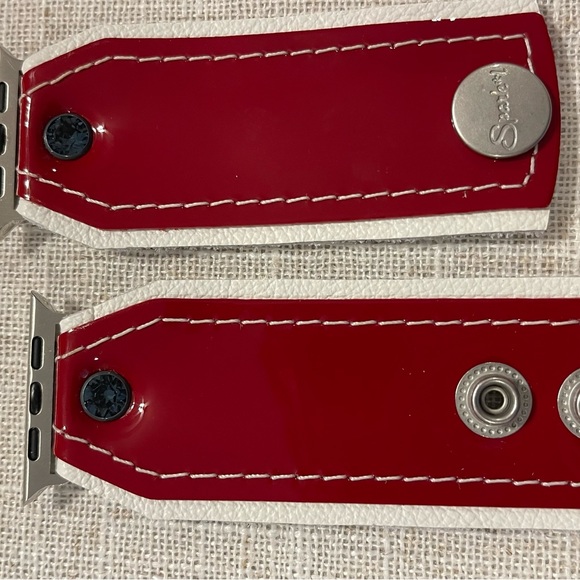 Spark’l Luxe Red Patent Bow Band - Picture 3 of 5